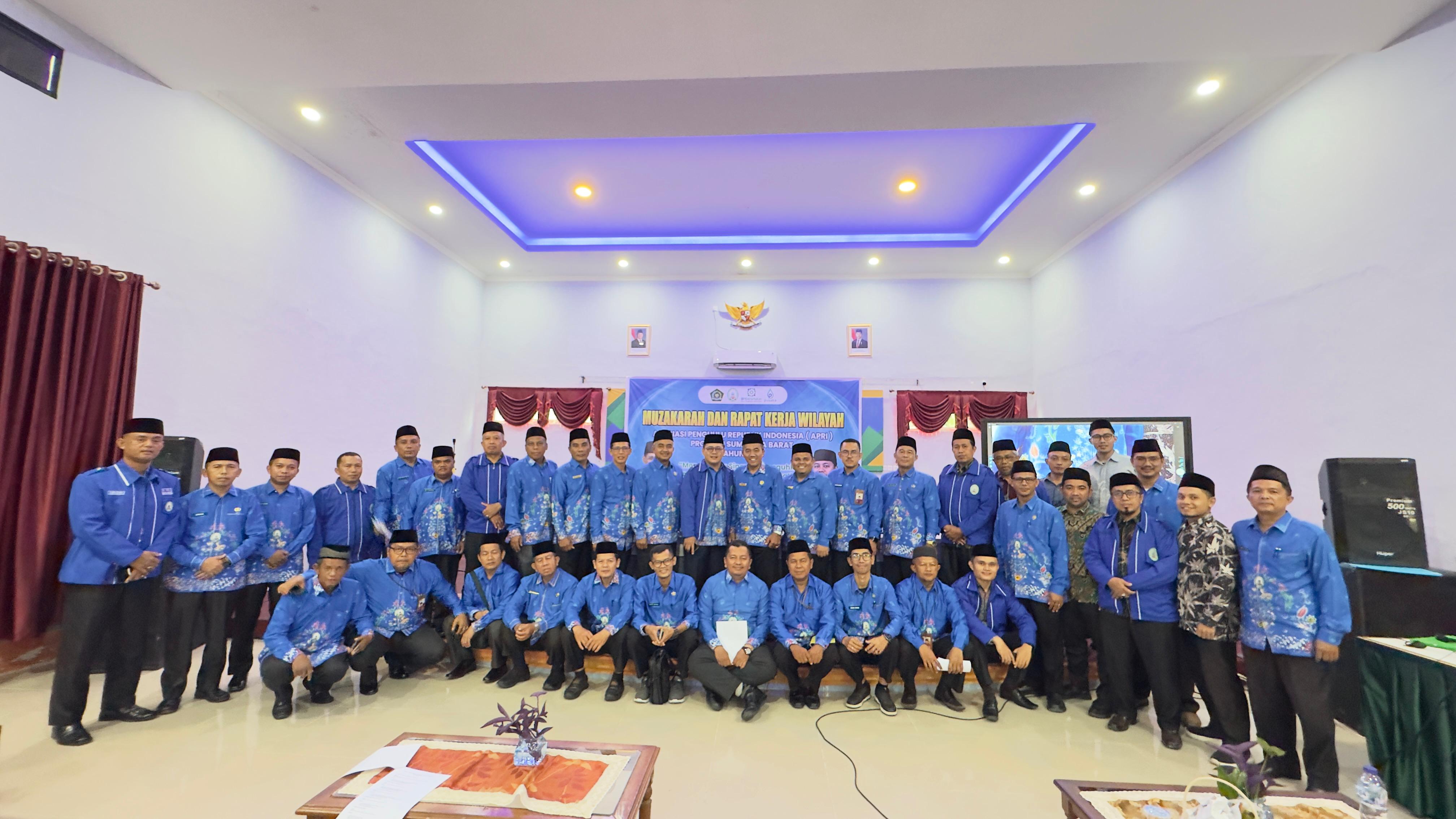 Mudzakaran dan Raker Apri Wilayah Propinsi Sumbar Sarana Memperkuat  Sinergi Dan Konsilidasi Organisasi.