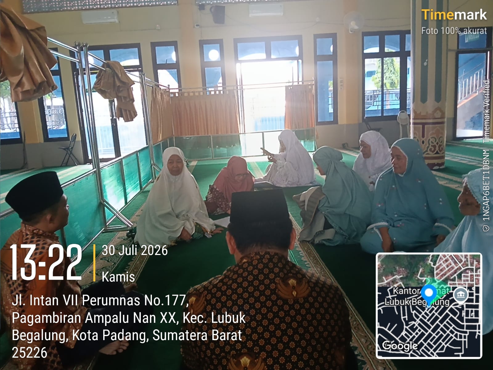 Kepala KUA Lubuk Begalung Gelar Layanan Bimbingan Keagamaan Berbasis Masjid